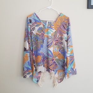 Cut Out Back Floral Top